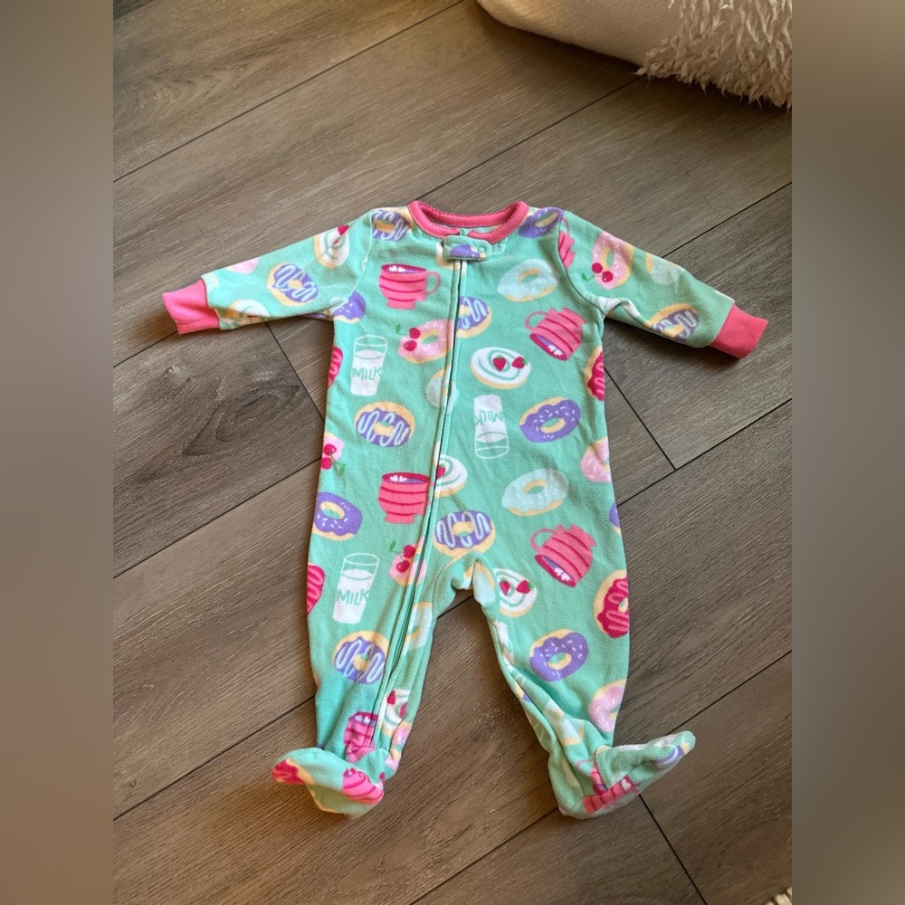 Carters fleece Footie Pajamas Size 6 Months